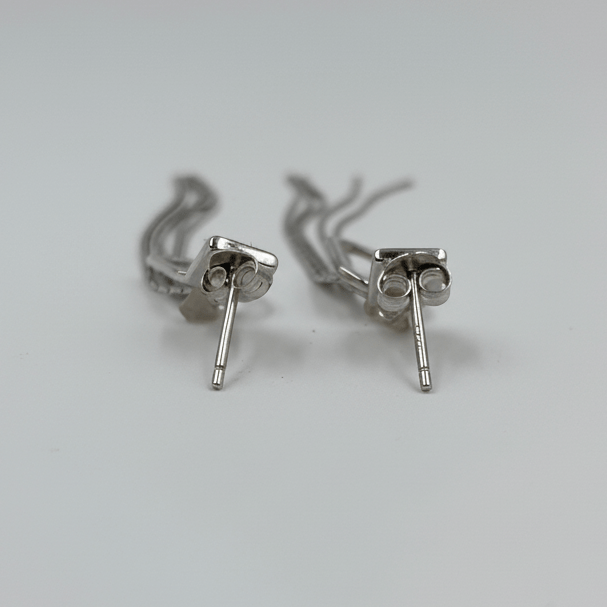 925 Silver Mother - of - Pearl Tassel Earrings - Zirak Silver