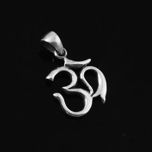 925 Silver Om Symbol Pendant - Zirak Silver
