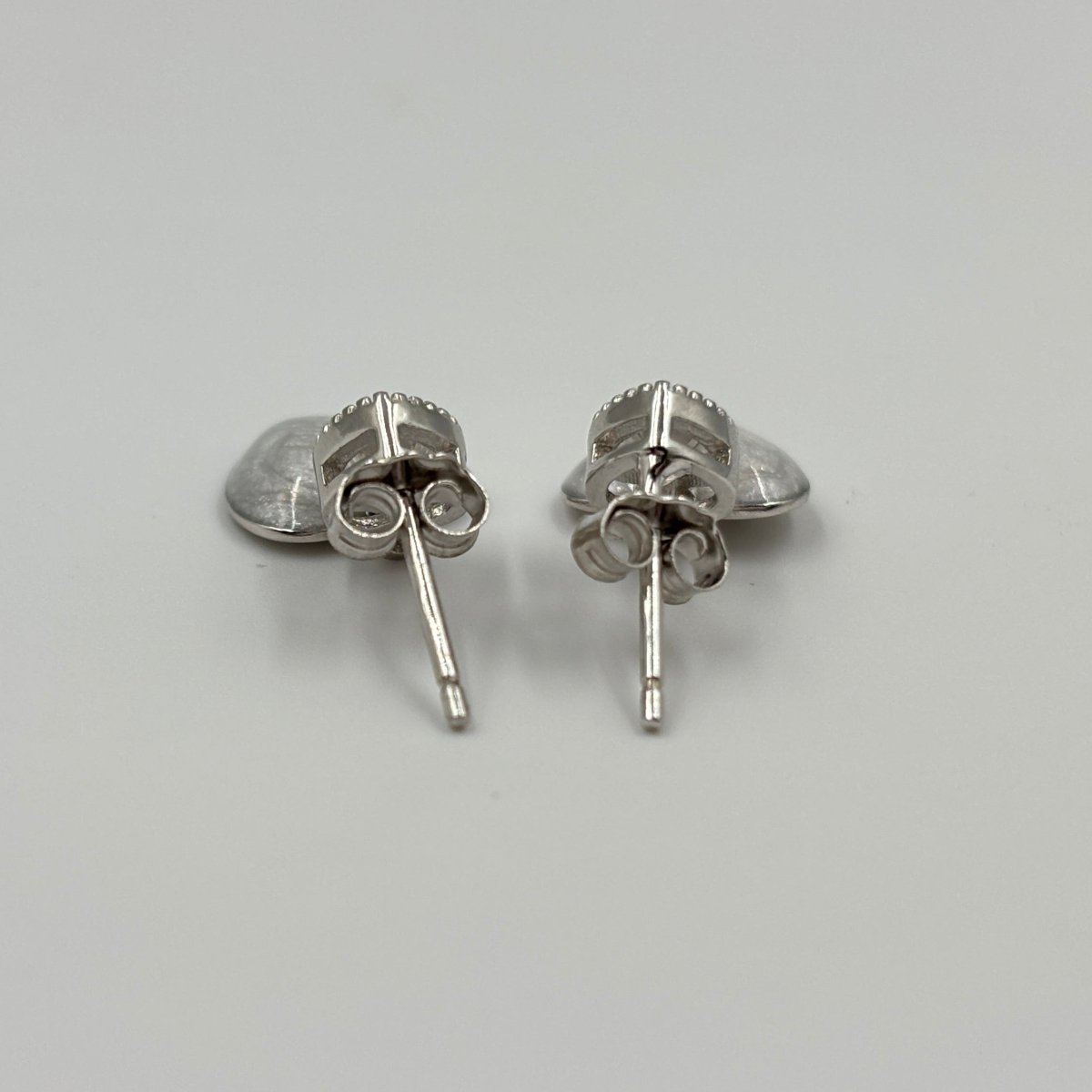 925 Silver Sparkle Heart Drop Earrings - Zirak Silver