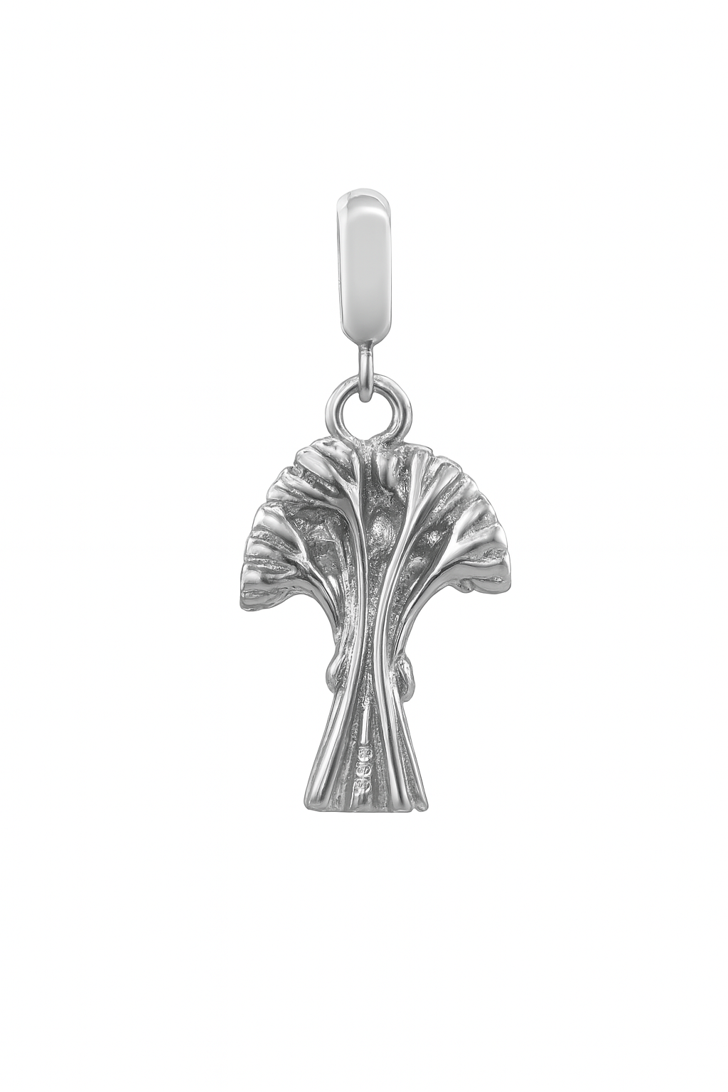 Red Flower Bouquet Charm in 925 Silver
