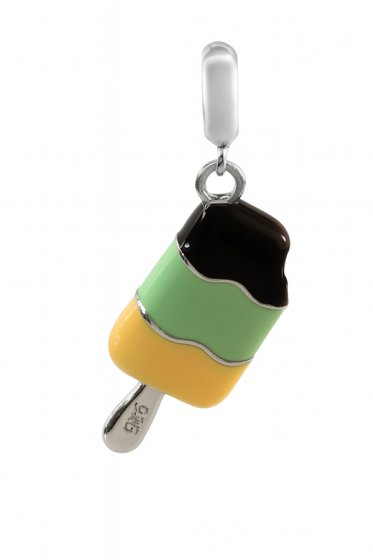 Sterling Silver Enamel Ice Cream Charms – Popsicle Jewelry for Summer