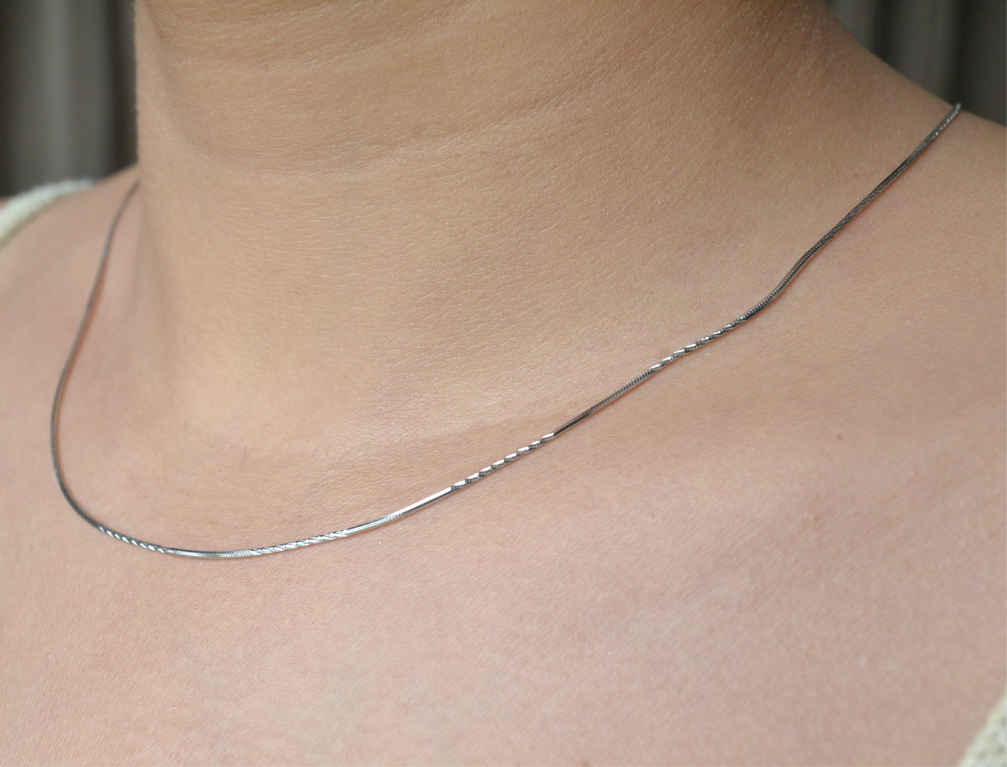 Sleek Box Silver Chain – Lightweight 925 Sterling Chain Necklace