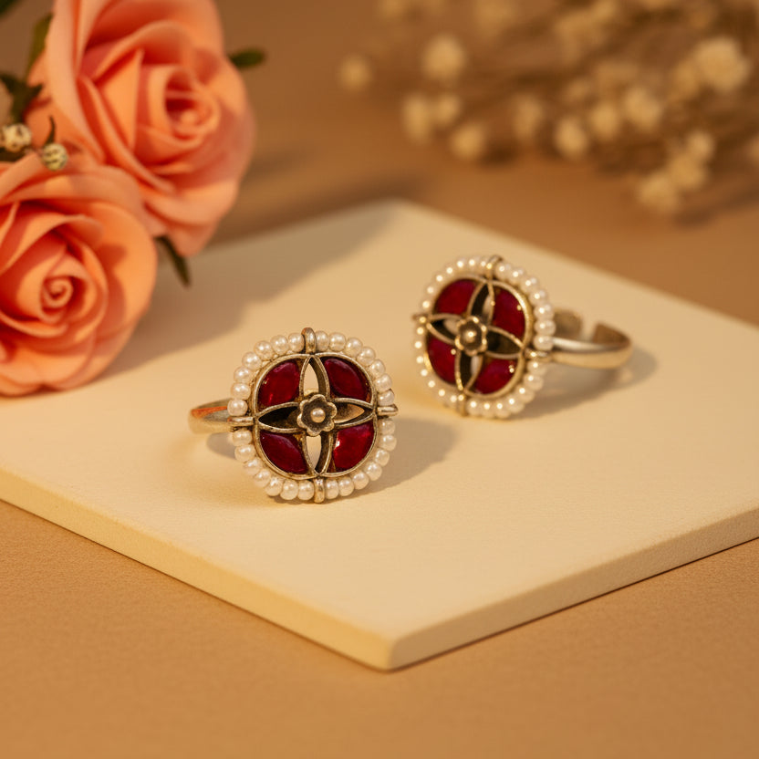 Rangoli Toe Rings