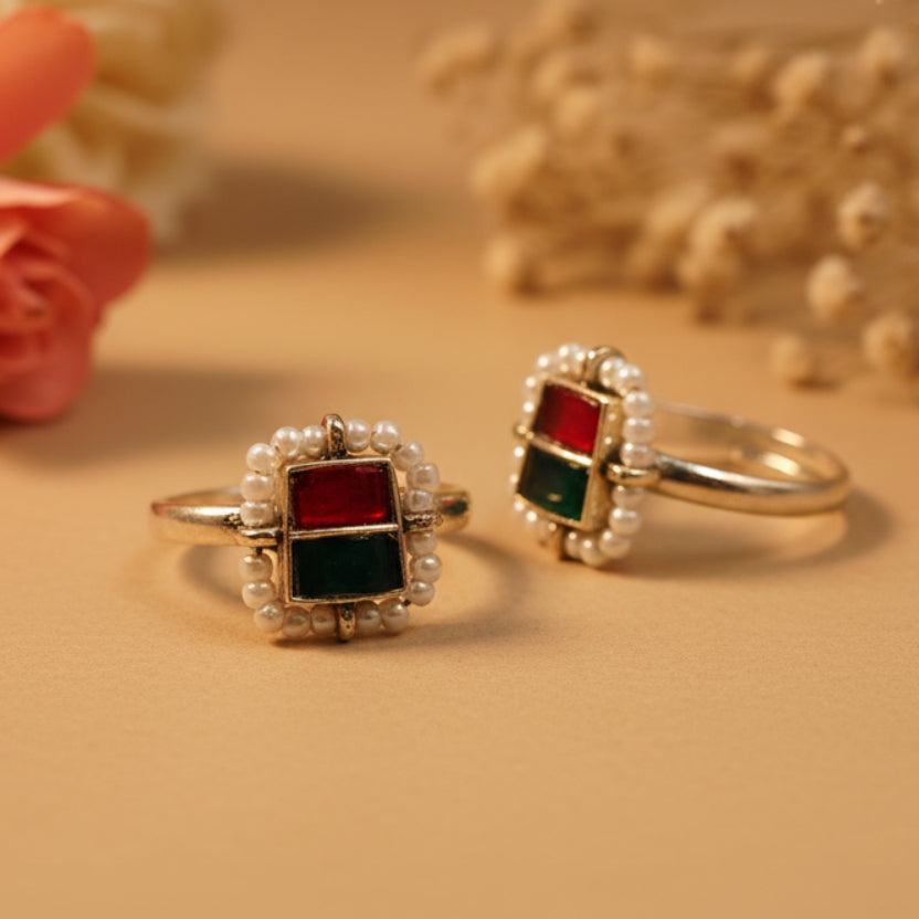 Rangoli Toe Rings