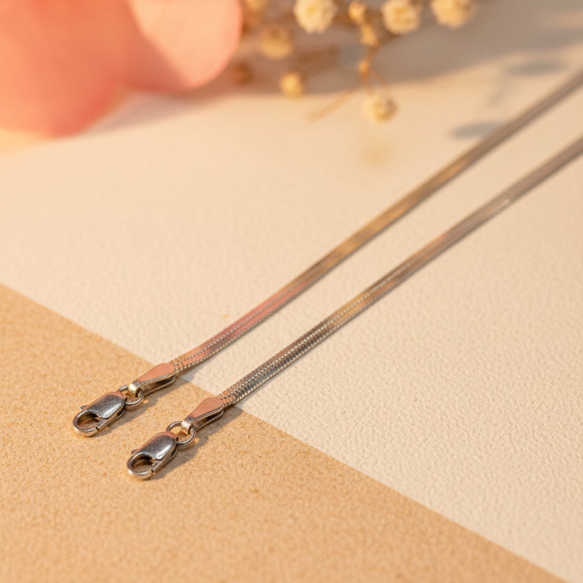 Leher Herringbone Anklet