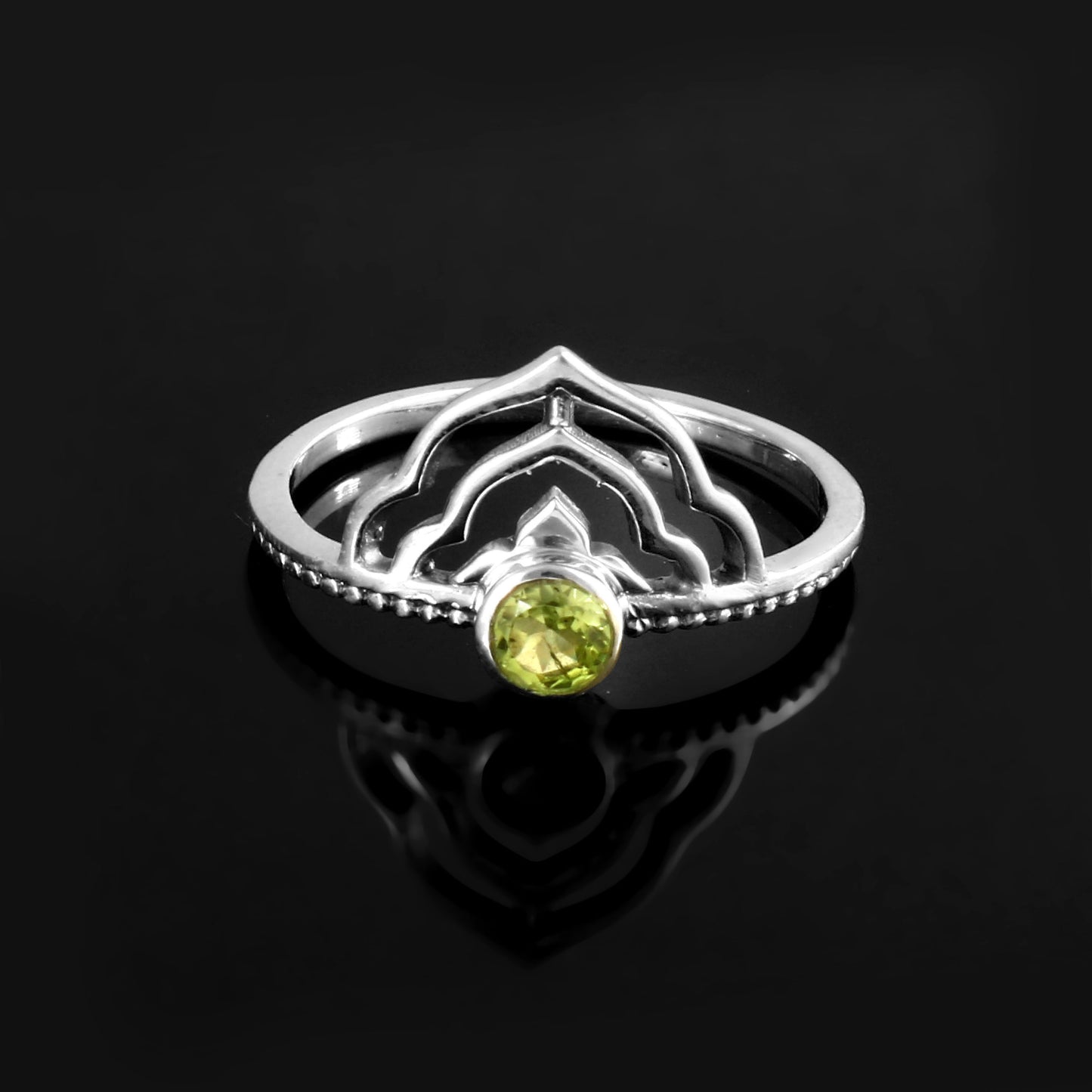 Verdant Temple Peridot Ring