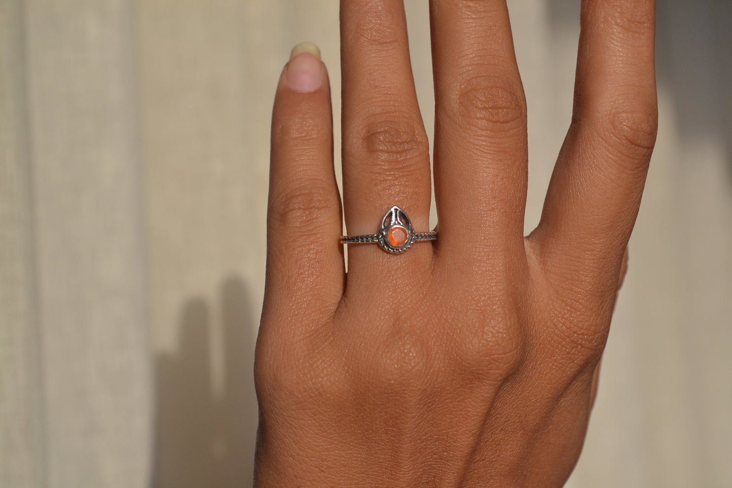 Amber Flame Ring