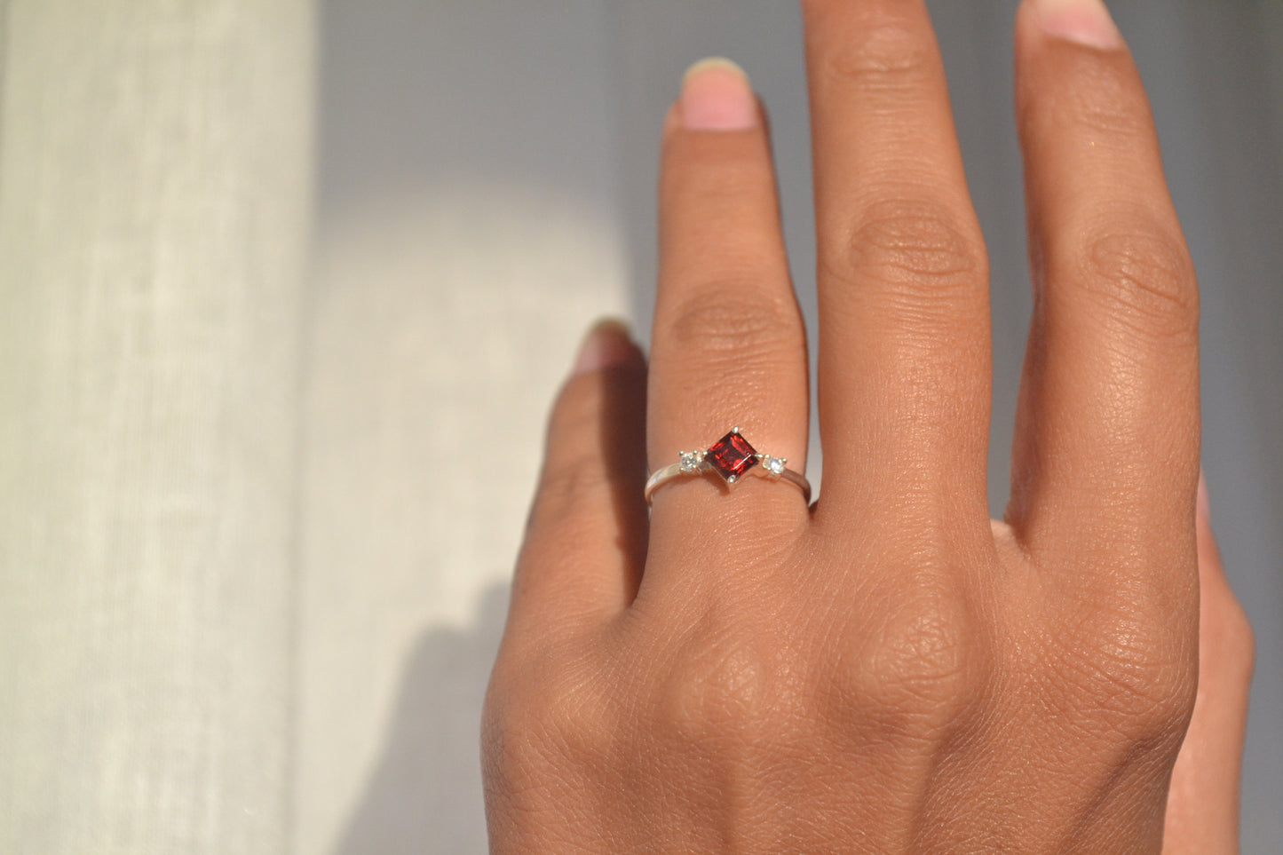 Garnet Princess Ring