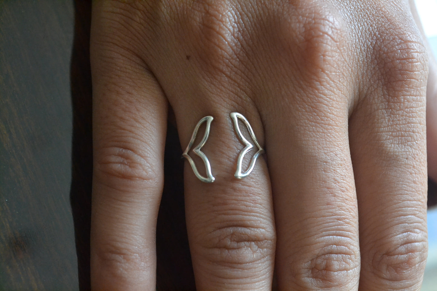 Open Leaf Vine Ring