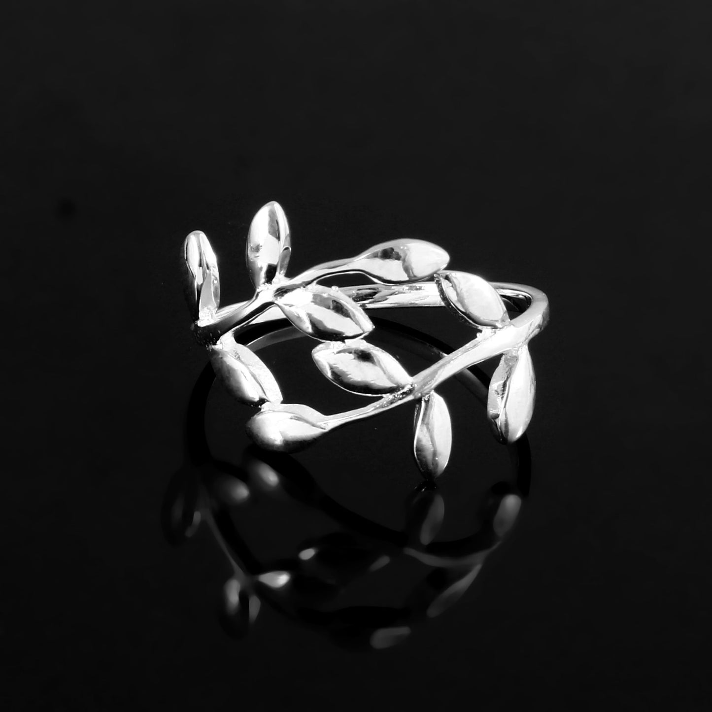 Sterling Silver Vine Leaf Wrap Ring