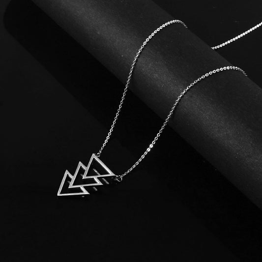 Arrowhead Trio Pendant - Zirak Silver