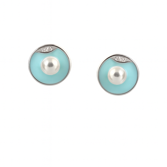 Sterling Silver Baby Pacifier Charm with Pastel Blue Enamel – Baby Shower & Keepsake Jewelry