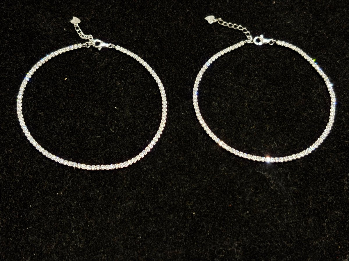 Chandni Sparkle Anklet - Zirak Silver