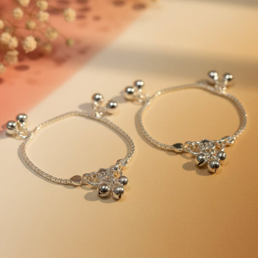 Chhavi Baby Anklet - Zirak Silver