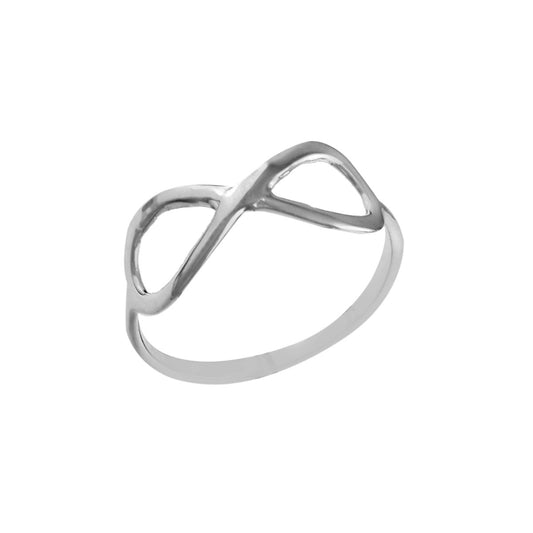 Infinity Loop Sterling Silver Ring - Zirak Silver