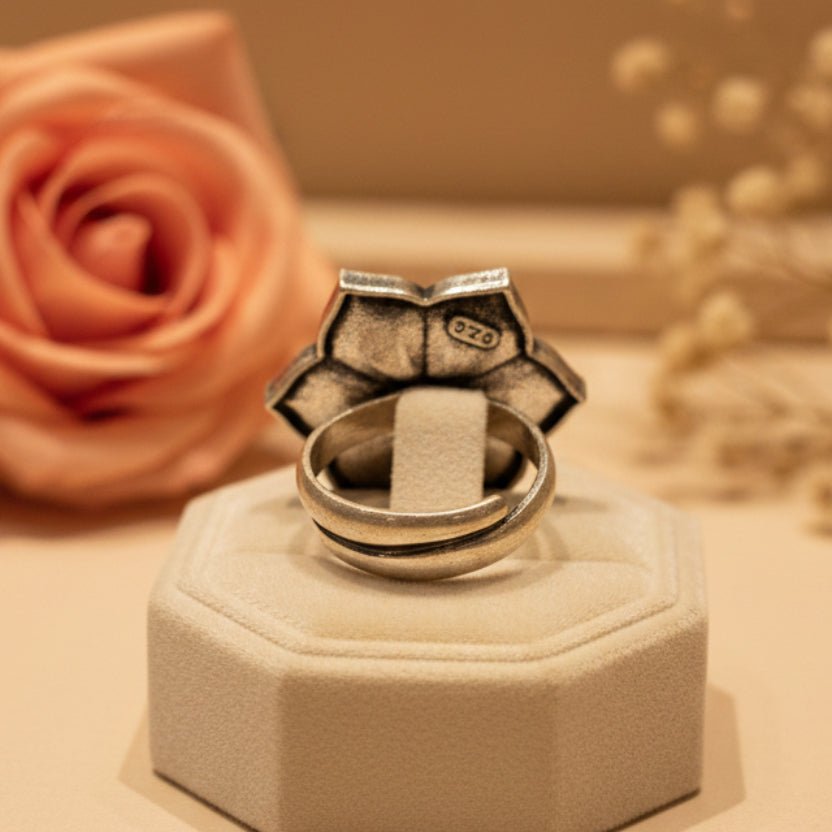 Kamalika Ring - Zirak Silver