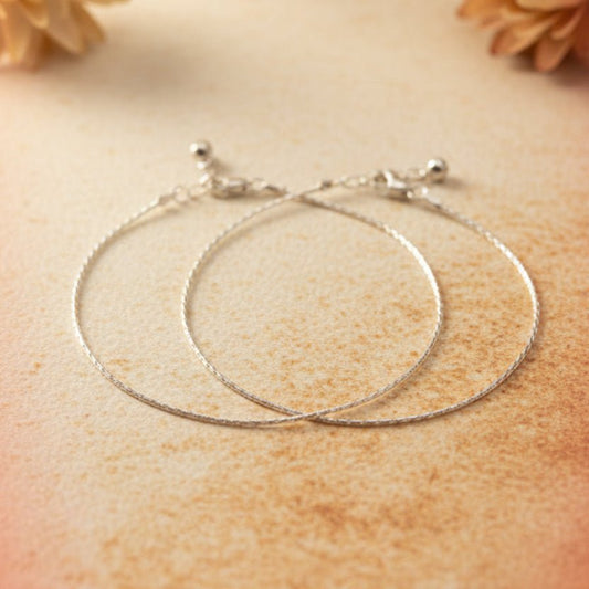 Lehar Anklet - Zirak Silver