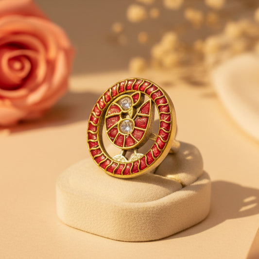 Mayuri Chakra Ring - Zirak Silver