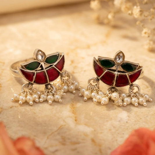 Meher Noor Toe Ring - Zirak Silver