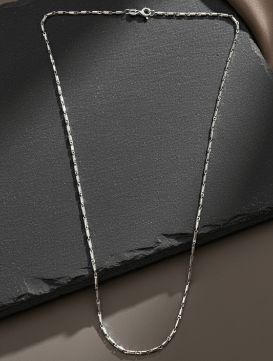 Minimalist 925 Sterling Silver Paperclip Chain Necklace - Zirak Silver