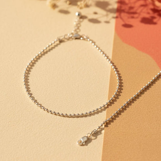 Moti Anklet - Zirak Silver