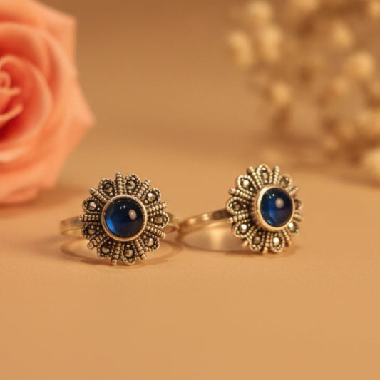 Neelika Toe Ring - Zirak Silver
