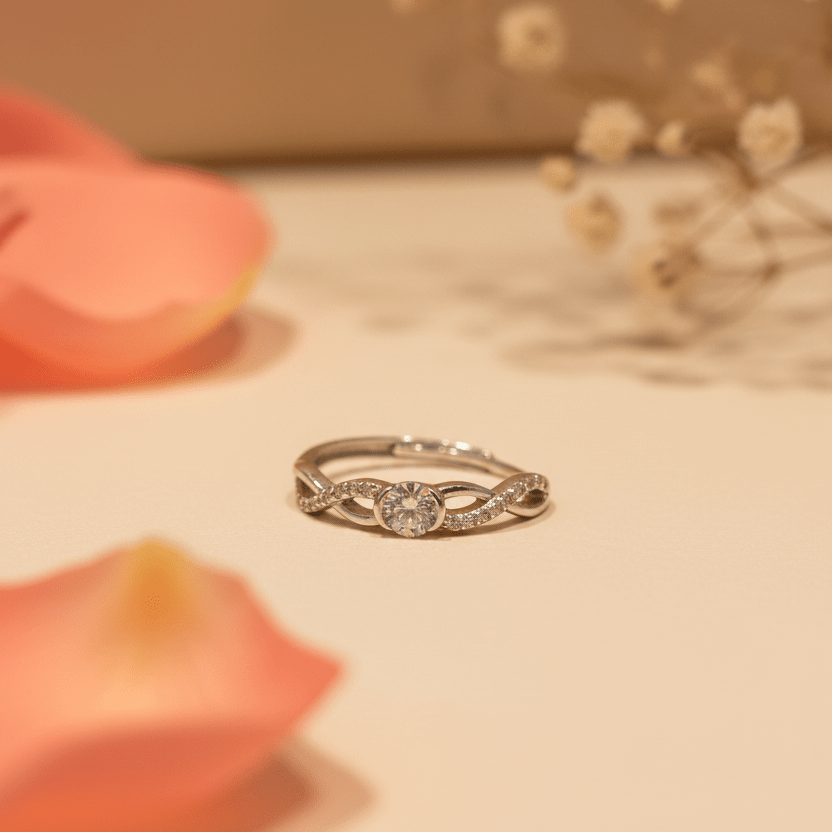 Nitya Eternal Promise Ring - Zirak Silver