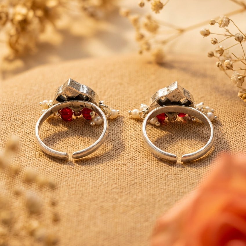 Rangini Toe Ring - Zirak Silver