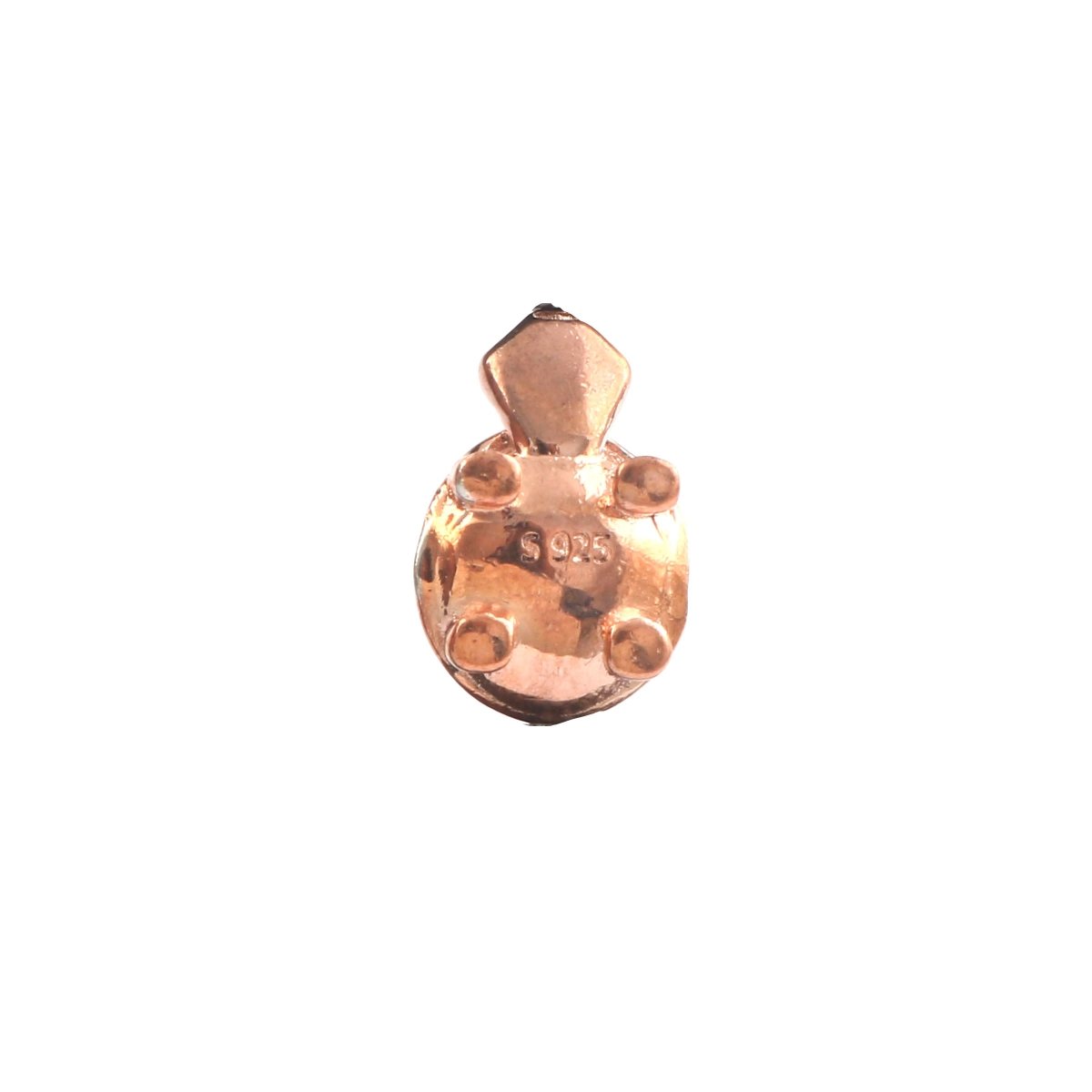 Rose Gold Turtle Charm Bead in 925 Silver – Symbolic Animal Charm for Bracelets - Zirak Silver