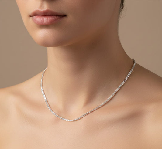 Mehar Chain – Glossy Finish Fishtail Silver Chain