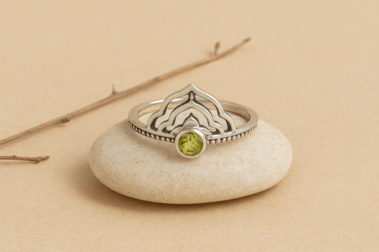 Verdant Temple Peridot Ring