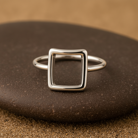 Minimalist Triple Bar Sterling Silver Ring