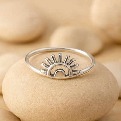 Minimalist Petal Open Ring