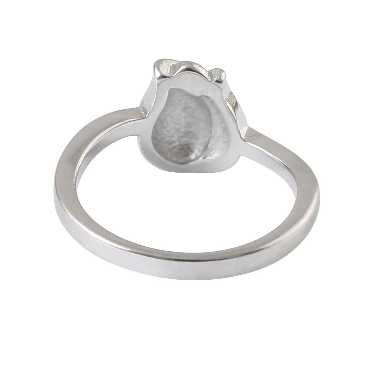 925 Silver Baby Ring with Blue & Red Enamel Design - Zirak Silver