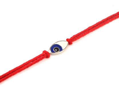 925 Silver Evil Eye Rakhi with Red Thread | Nazar Suraksha Rakhi - Zirak Silver