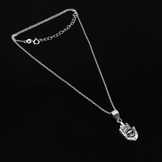 925 Silver Hamsa Eye Pendant Necklace - Zirak Silver