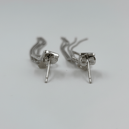 925 Silver Mother - of - Pearl Tassel Earrings - Zirak Silver