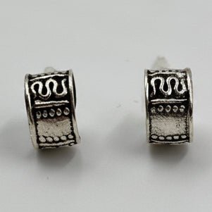 925 Silver Oxidised Tribal Ear Cuff Pair - Zirak Silver