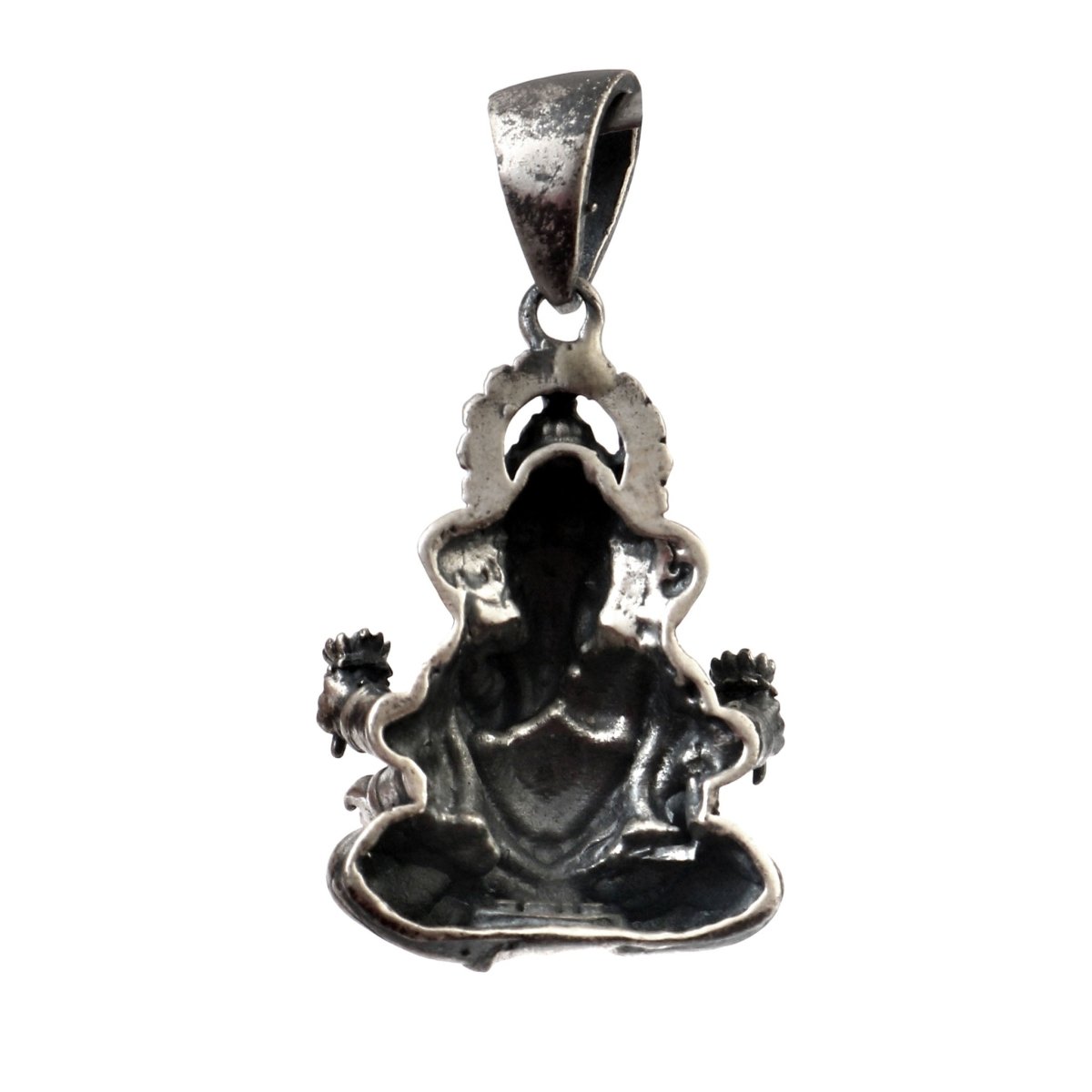 925 Silver Oxidized Lord Ganesha Pendant - Zirak Silver