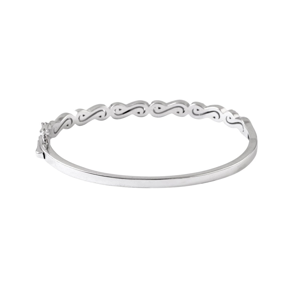 925 Silver Rose Gold Infinity Link Bracelet - Zirak Silver