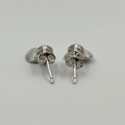 925 Silver Sparkle Heart Drop Earrings - Zirak Silver