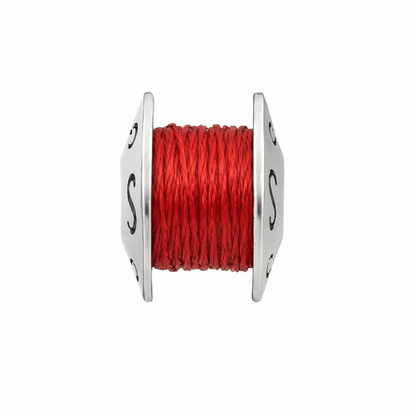 925 Silver Thread Charm with S Motif – Minimalist Barrel Bead for Bracelets or Necklaces - Zirak Silver