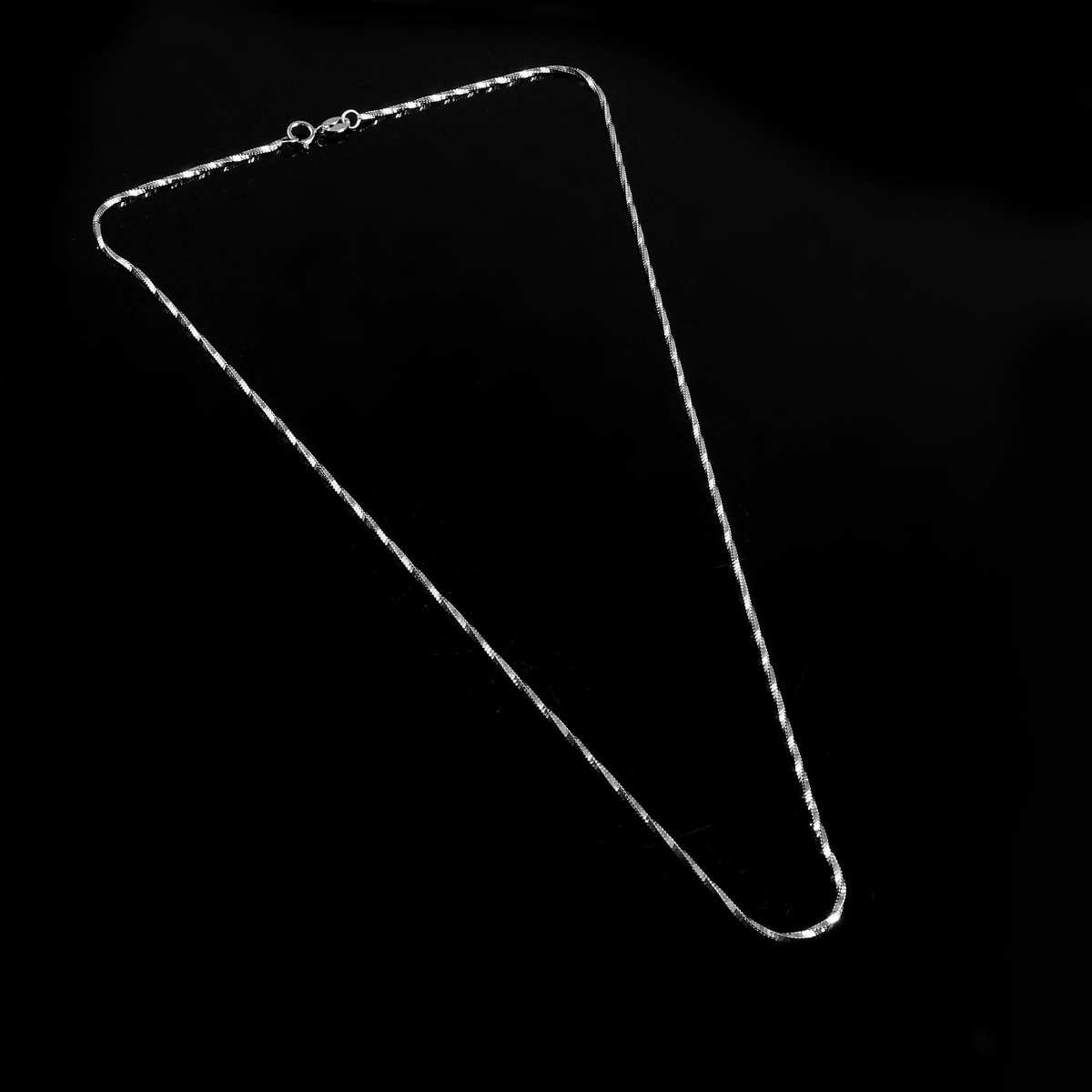 925 Silver Twisted Box Chain Necklace | Minimal Sterling Silver Chain for Pendants - Zirak Silver