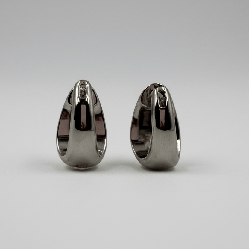 925 Silver Yellow Enamel Floral Hoop Earrings - Zirak Silver