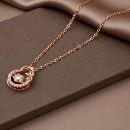 925 Sterling Silver Heart Pendant Necklace with Cubic Zirconia | Elegant Everyday Necklace - Zirak Silver