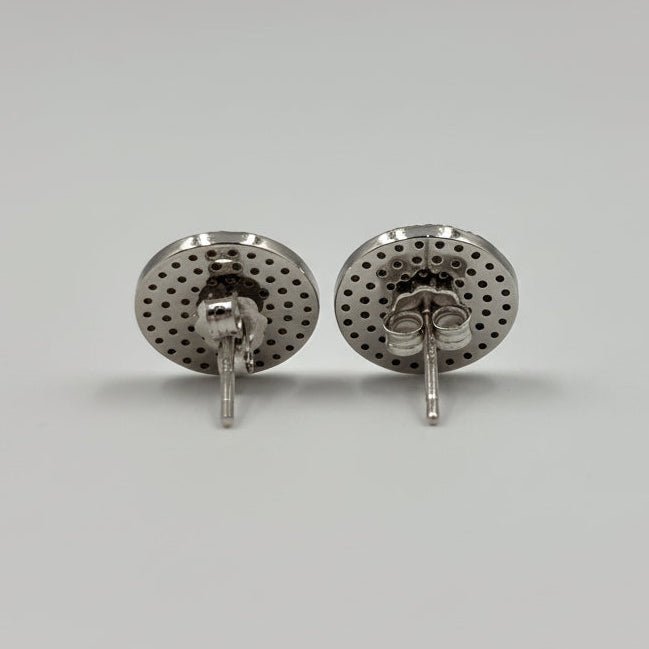 925 Sterling Silver Turquoise Evil Eye Stud Earrings - Zirak Silver
