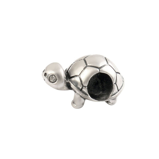 925 Sterling Silver Turtle Charm Bead – Symbol of Luck, Protection & Longevity - Zirak Silver