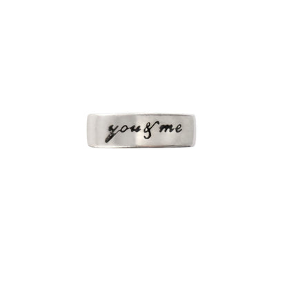 925 Sterling Silver “You & Me” Heart Charm with Pink Stone - Zirak Silver