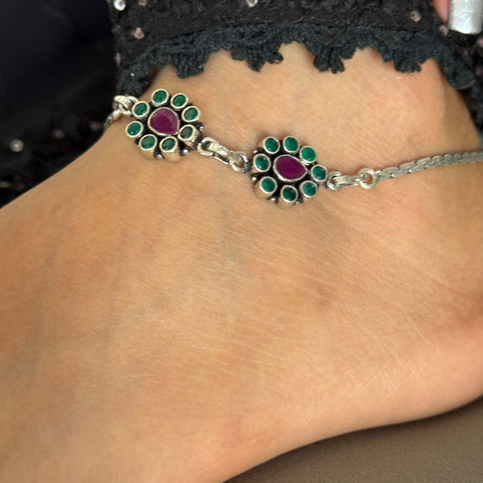 Phoolwari Anklet Pair