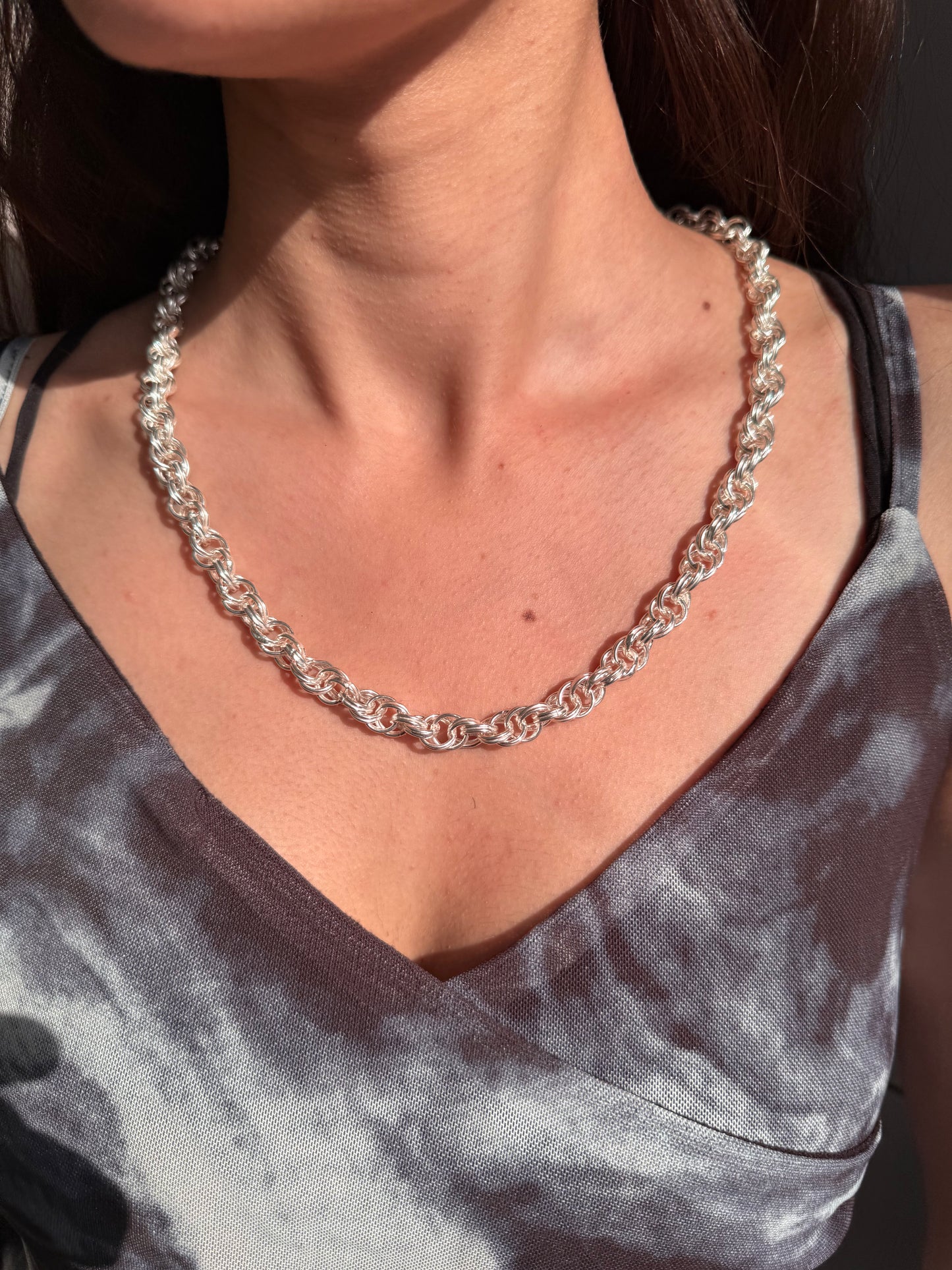 Taaruq Chain – Glossy Finish Cable Silver Chain